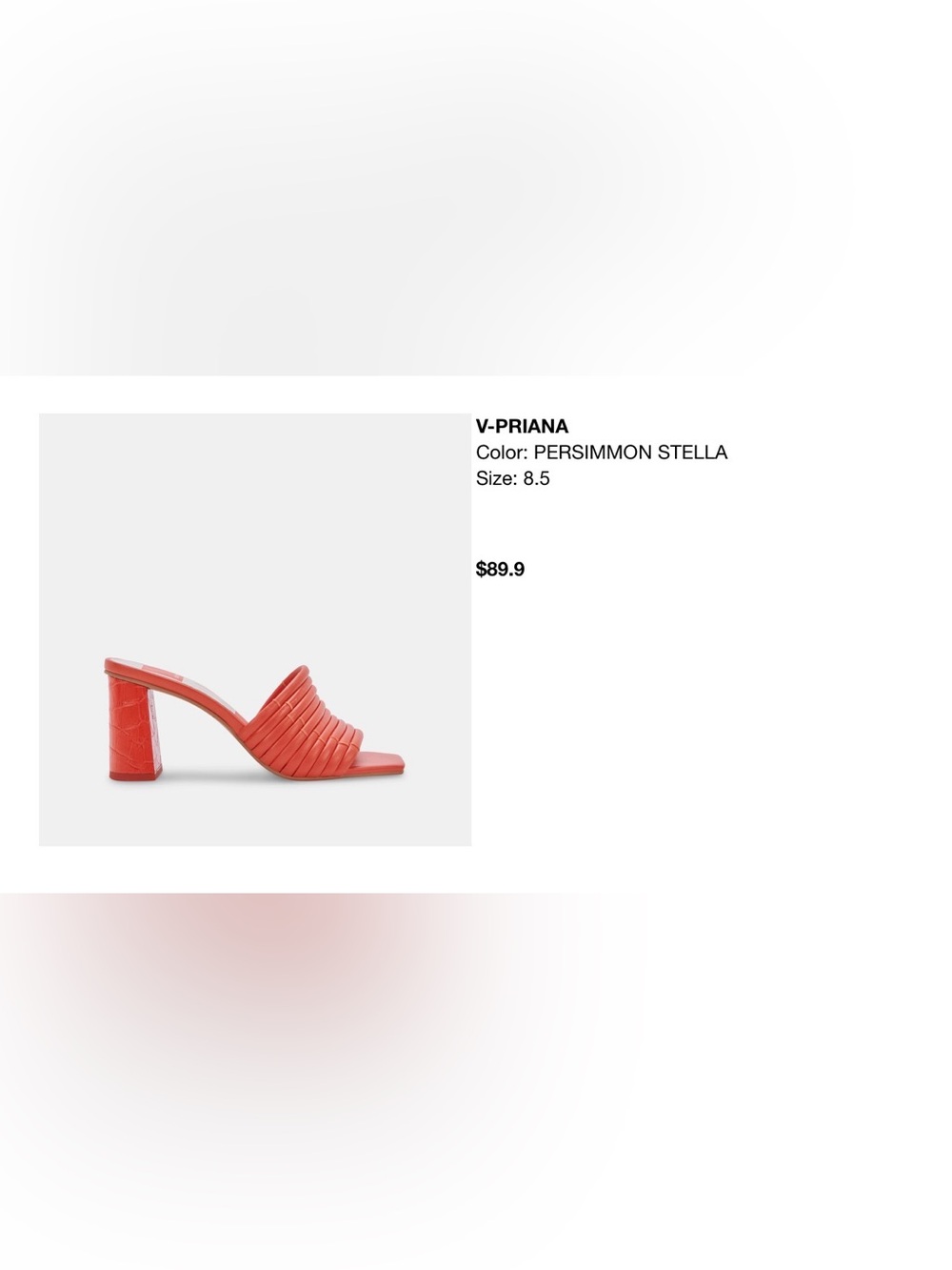 DOLCE VITA - PRIANA HEELS PERSIMMON STELLA - size 8.5 - Picture 2 of 4